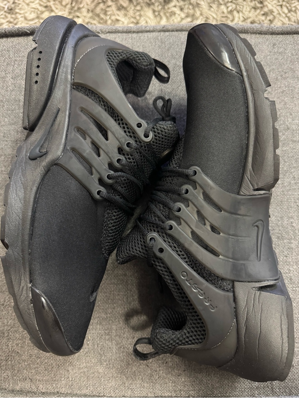 Nike Air Presto Blackout Men's Size 12 Black Running Shoes 848132-009 NEW